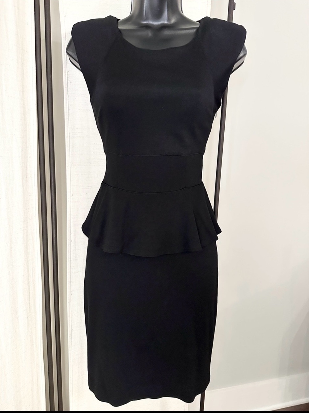 Forever 21 Sleeveless Peplum Little Black Dress S